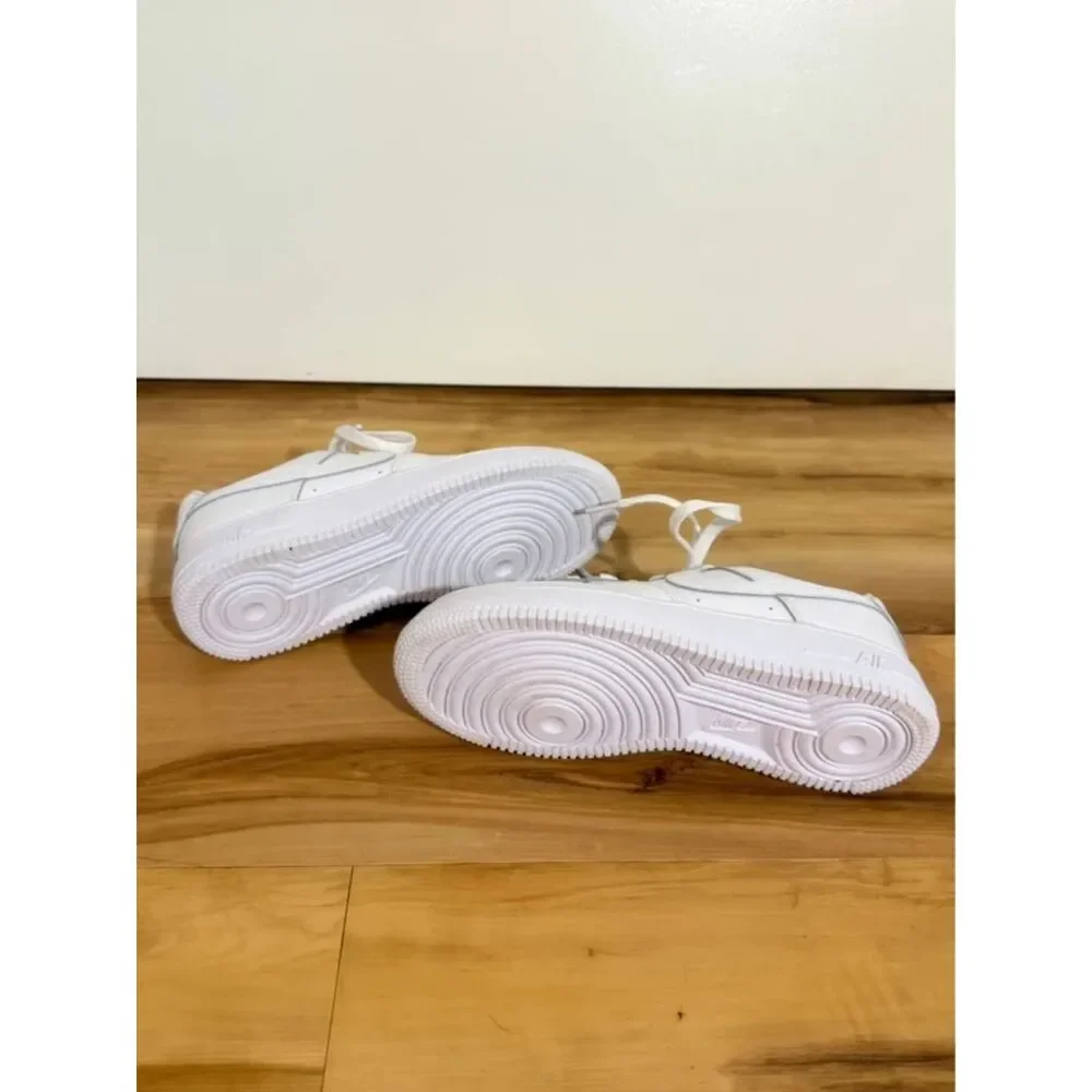 Nike Air Force 1 White Sneakers Youth 4Y Womens 5.5